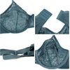 image:imageHSIA Minimizer Bras for Women Enchante Full Coverage Underwire Bras Plus Size Lifting Floral Lace Bra for Heavy BreastBalsam Blue