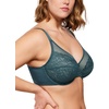 image:imageHSIA Minimizer Bras for Women Enchante Full Coverage Underwire Bras Plus Size Lifting Floral Lace Bra for Heavy BreastBalsam Blue