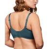 image:imageHSIA Minimizer Bras for Women Enchante Full Coverage Underwire Bras Plus Size Lifting Floral Lace Bra for Heavy BreastBalsam Blue