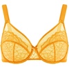 image:imageHSIA Minimizer Bras for Women Enchante Full Coverage Underwire Bras Plus Size Lifting Floral Lace Bra for Heavy BreastCadmium Yellow
