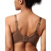 image:imageHSIA Minimizer Bras for Women Enchante Full Coverage Underwire Bras Plus Size Lifting Floral Lace Bra for Heavy BreastCoffee Brown