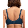 image:imageHSIA Minimizer Bras for Women Enchante Full Coverage Underwire Bras Plus Size Lifting Floral Lace Bra for Heavy BreastOcean