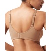 image:imageHSIA Minimizer Bras for Women Plus Size Full Coverage Coolcomfort T Shirt Unlined Bra with Underwire for Heavy BreastDark Beige
