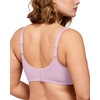 image:imageHSIA Minimizer Bras for Women Plus Size Full Coverage Coolcomfort T Shirt Unlined Bra with Underwire for Heavy BreastDreamy Lilac
