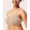 image:imageHSIA Minimizer Bras for Women Plus Size Full Coverage Coolcomfort T Shirt Unlined Bra with Underwire for Heavy BreastDusty Taupe
