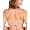 image:imageHSIA Minimizer Bras for Women Plus Size Full Coverage Coolcomfort T Shirt Unlined Bra with Underwire for Heavy BreastLight Beige Pearl Embroidery