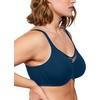 image:imageHSIA Minimizer Bras for Women Plus Size Full Coverage Coolcomfort T Shirt Unlined Bra with Underwire for Heavy BreastOceana Blue