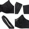 image:imageHSIA Minimizer Bras for Women Plus Size Full Coverage Coolcomfort T Shirt Unlined Bra with Underwire for Heavy BreastRich Black