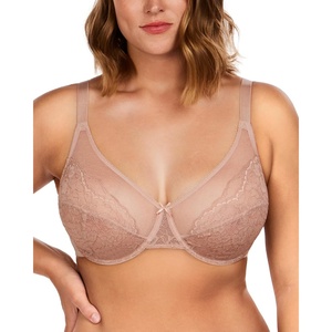 image:imageHSIA Minimizer Bras for Women Enchante Full Coverage Underwire Bras Plus Size Lifting Floral Lace Bra for Heavy BreastDark Pink