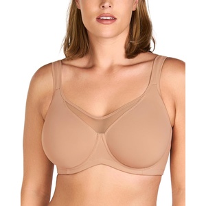 image:imageHSIA Minimizer Bras for Women Plus Size Full Coverage Coolcomfort T Shirt Unlined Bra with Underwire for Heavy BreastBlush