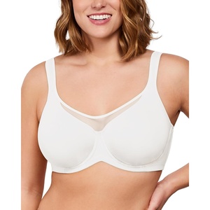 image:imageHSIA Minimizer Bras for Women Plus Size Full Coverage Coolcomfort T Shirt Unlined Bra with Underwire for Heavy BreastWhite