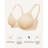 image:imageHSIA Bras for Women Minimizer Full Coverage Plus Size T Shirt Unlined Underwire Smooth Bra Seamless Cups Joan Ultimate SoftBeige