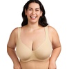 image:imageHSIA Bras for Women Minimizer Full Coverage Plus Size T Shirt Unlined Underwire Smooth Bra Seamless Cups Joan Ultimate SoftBeige
