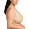 image:imageHSIA Bras for Women Minimizer Full Coverage Plus Size T Shirt Unlined Underwire Smooth Bra Seamless Cups Joan Ultimate SoftBeige