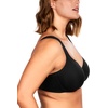 image:imageHSIA Bras for Women Minimizer Full Coverage Plus Size T Shirt Unlined Underwire Smooth Bra Seamless Cups Joan Ultimate SoftBlack