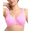 image:imageHSIA Bras for Women Minimizer Full Coverage Plus Size T Shirt Unlined Underwire Smooth Bra Seamless Cups Joan Ultimate SoftBlush Kiss