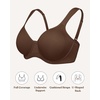 image:imageHSIA Bras for Women Minimizer Full Coverage Plus Size T Shirt Unlined Underwire Smooth Bra Seamless Cups Joan Ultimate SoftCoffee Brown