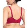 image:imageHSIA Bras for Women Minimizer Full Coverage Plus Size T Shirt Unlined Underwire Smooth Bra Seamless Cups Joan Ultimate SoftCoral Red