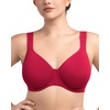 image:imageHSIA Bras for Women Minimizer Full Coverage Plus Size T Shirt Unlined Underwire Smooth Bra Seamless Cups Joan Ultimate SoftCoral Red