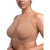 image:imageHSIA Bras for Women Minimizer Full Coverage Plus Size T Shirt Unlined Underwire Smooth Bra Seamless Cups Joan Ultimate SoftDark Beige