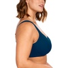 image:imageHSIA Bras for Women Minimizer Full Coverage Plus Size T Shirt Unlined Underwire Smooth Bra Seamless Cups Joan Ultimate SoftOcean Blue