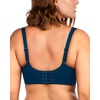 image:imageHSIA Bras for Women Minimizer Full Coverage Plus Size T Shirt Unlined Underwire Smooth Bra Seamless Cups Joan Ultimate SoftOcean Blue