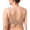image:imageHSIA Bras for Women Minimizer Full Coverage Plus Size T Shirt Unlined Underwire Smooth Bra Seamless Cups Joan Ultimate SoftShifting Sand