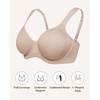 image:imageHSIA Bras for Women Minimizer Full Coverage Plus Size T Shirt Unlined Underwire Smooth Bra Seamless Cups Joan Ultimate SoftShifting Sand