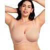 image:imageHSIA Bras for Women Minimizer Full Coverage Plus Size T Shirt Unlined Underwire Smooth Bra Seamless Cups Joan Ultimate SoftTaupe Beige