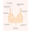 image:imageHSIA Bras for Women Minimizer Full Coverage Seamless Plus Size Longline Unlined Underwire Back Smoothing BraBeige