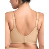 image:imageHSIA Bras for Women Minimizer Full Coverage Seamless Plus Size Longline Unlined Underwire Back Smoothing BraBeige
