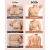 image:imageHSIA Bras for Women Minimizer Full Coverage Seamless Plus Size Longline Unlined Underwire Back Smoothing BraBeige