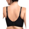 image:imageHSIA Bras for Women Minimizer Full Coverage Seamless Plus Size Longline Unlined Underwire Back Smoothing BraBlack