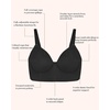 image:imageHSIA Bras for Women Minimizer Full Coverage Seamless Plus Size Longline Unlined Underwire Back Smoothing BraBlack Classic