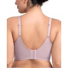 image:imageHSIA Bras for Women Minimizer Full Coverage Seamless Plus Size Longline Unlined Underwire Back Smoothing BraGrey Purple