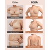image:imageHSIA Bras for Women Minimizer Full Coverage Seamless Plus Size Longline Unlined Underwire Back Smoothing BraLight Beige
