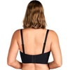 image:imageHSIA Longline Strapless Bra for Women AntiSlip Support Corset for Large Bust Convertible Bustier Bandeau for Big BreastsMidnight Black