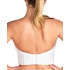image:imageHSIA Longline Strapless Bra for Women AntiSlip Support Corset for Large Bust Convertible Bustier Bandeau for Big BreastsPure White