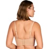 image:imageHSIA Longline Strapless Bra for Women AntiSlip Support Corset for Large Bust Convertible Bustier Bandeau for Big BreastsSoft Beige