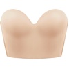 image:imageHSIA Longline Strapless Bra for Women AntiSlip Support Corset for Large Bust Convertible Bustier Bandeau for Big BreastsSoft Beige