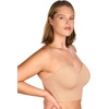 image:imageHSIA Longline Strapless Bra for Women AntiSlip Support Corset for Large Bust Convertible Bustier Bandeau for Big BreastsWarm Beige