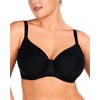 image:imageHSIA Minimizer Bra for Women  Air Mesh TShirt Full Coverage Seamless Bra Plus Size Underwire Padded Bra for Large BustBlack
