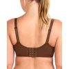 image:imageHSIA Minimizer Bra for Women  Air Mesh TShirt Full Coverage Seamless Bra Plus Size Underwire Padded Bra for Large BustCoffee Brown