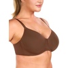 image:imageHSIA Minimizer Bra for Women  Air Mesh TShirt Full Coverage Seamless Bra Plus Size Underwire Padded Bra for Large BustCoffee Brown