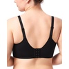 image:imageHSIA Minimizer Bra for Women  Full Coverage Seamless Lace Bra Plus Size Underwire Unlined Bra for Heavy BreastBlack