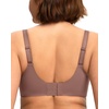 image:imageHSIA Minimizer Bra for Women  Full Coverage Seamless Lace Bra Plus Size Underwire Unlined Bra for Heavy BreastDark Brown Purple