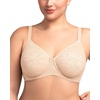 image:imageHSIA Minimizer Bra for Women  Full Coverage Seamless Lace Bra Plus Size Underwire Unlined Bra for Heavy BreastNude