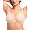 image:imageHSIA Minimizer Bra for Women  Full Coverage Seamless Lace Bra Plus Size Underwire Unlined Bra for Heavy BreastNude