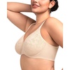 image:imageHSIA Minimizer Bra for Women  Full Coverage Seamless Lace Bra Plus Size Underwire Unlined Bra for Heavy BreastNude