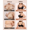 image:imageHSIA Minimizer Bras for Women Full Coverage Embroidered Bras Plus Size Bra for Heavy Breasts Unlined Bra with UnderwireBlack